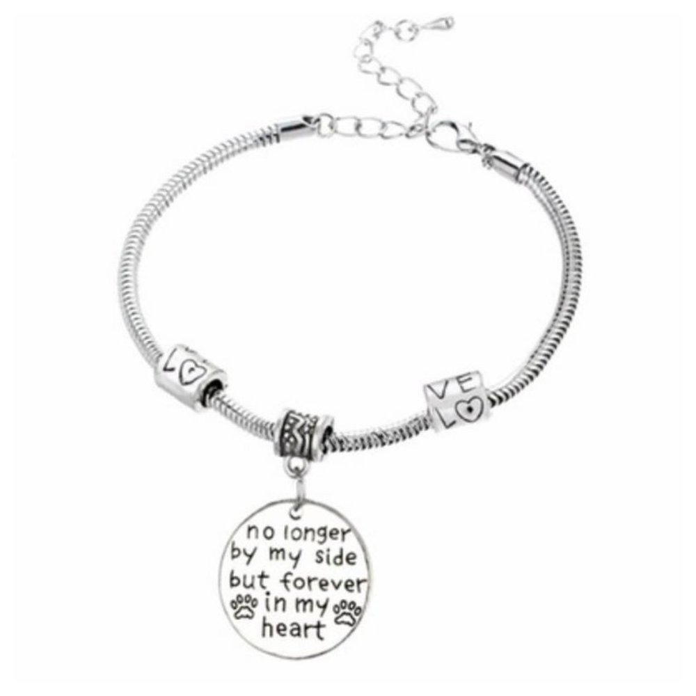 PAW Print Love Bracelet Forever in my Heart Memory